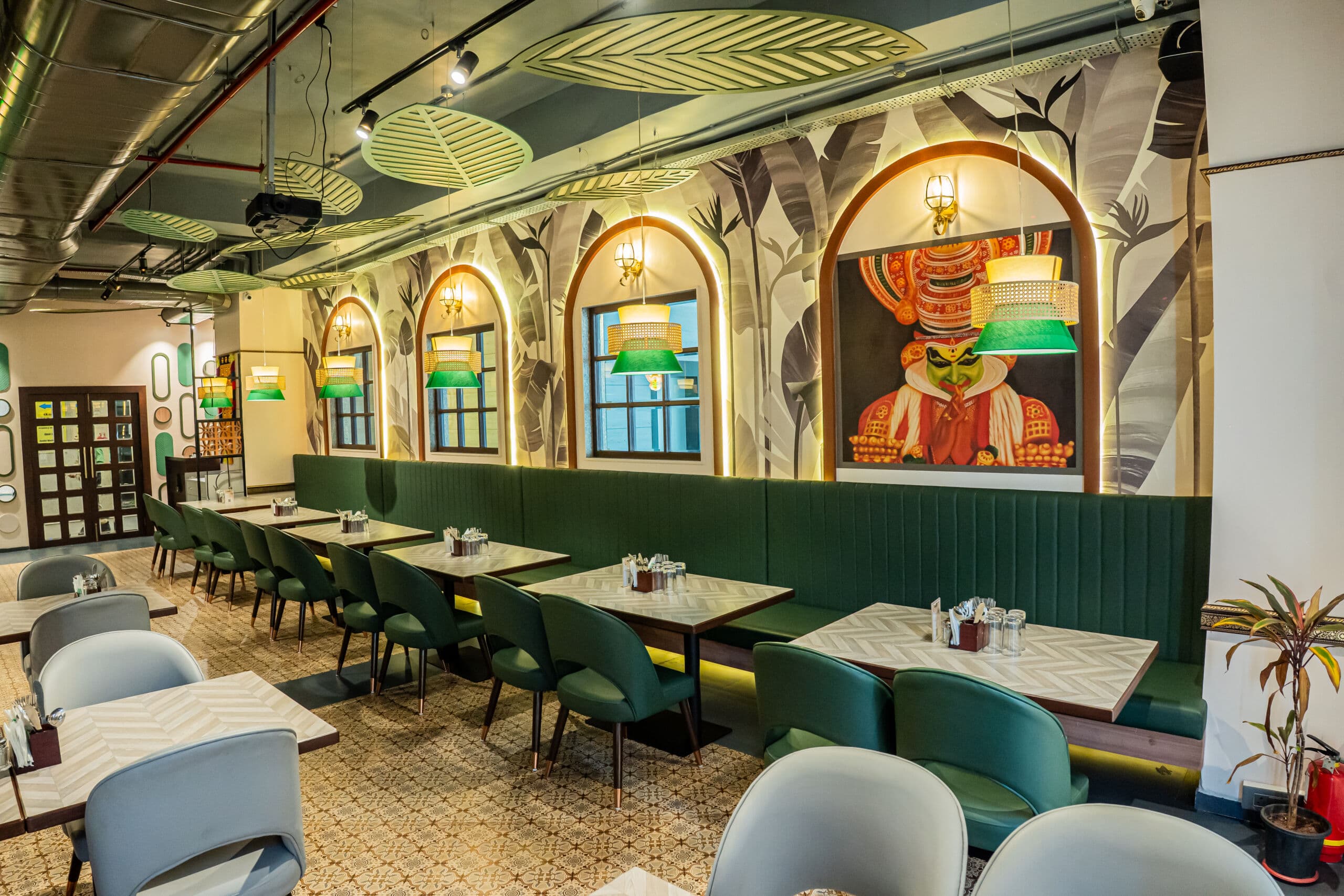 Interior detail — Kerala Table restaurant ambience