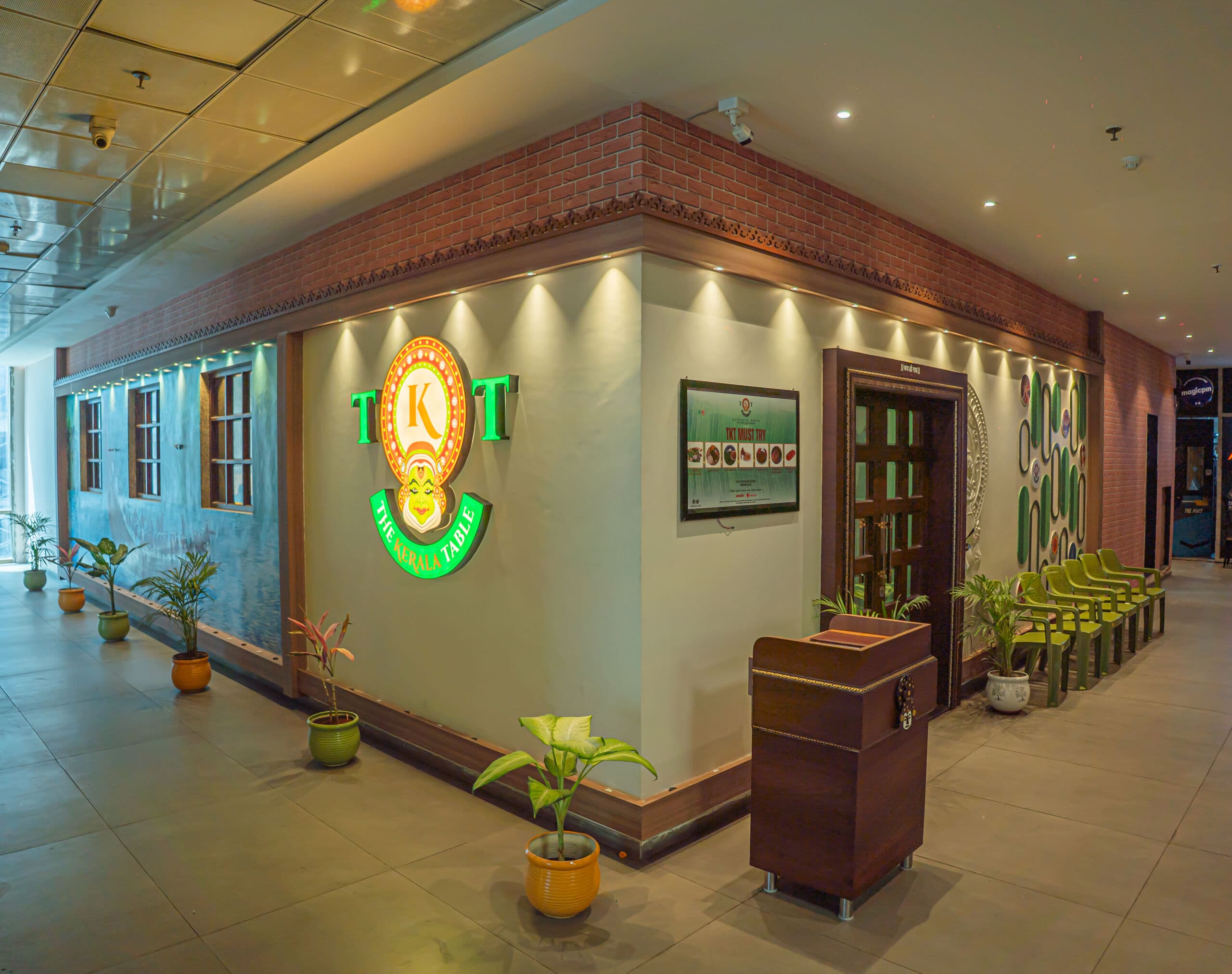 The Kerala Table exterior — welcoming entrance